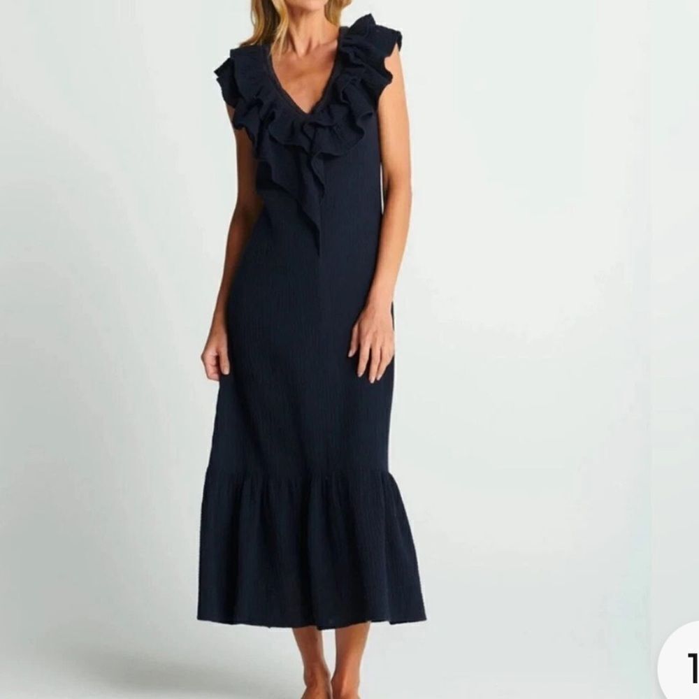 Sundays Navy Blue Kinsey Maxi Dress S